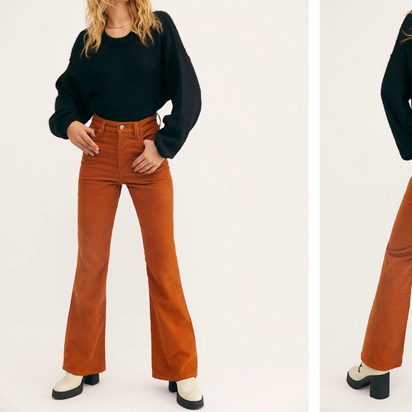 levi corduroy flare pants